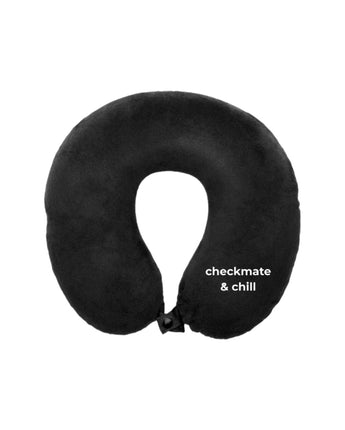 FIDE Travel Pillow — Checkmate & Chill